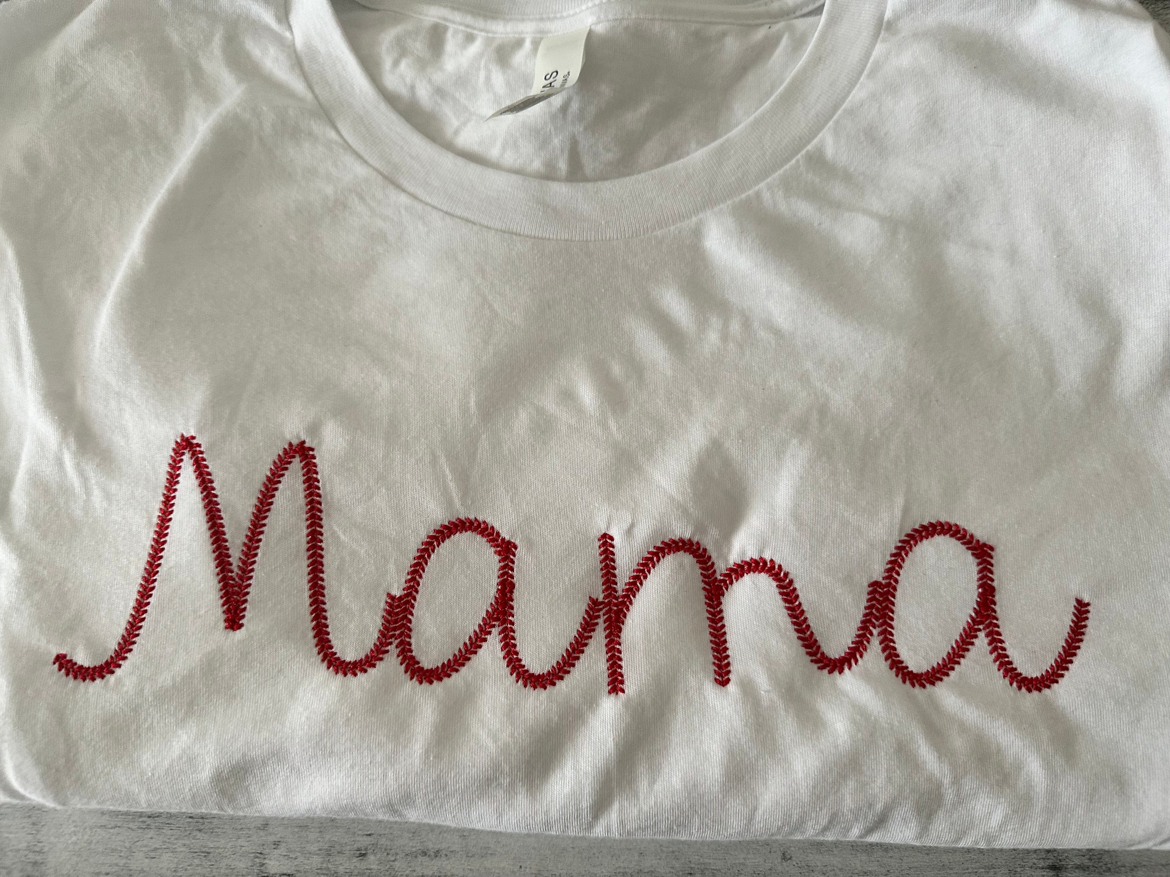 Baseball Stitches Mama Shirt RTS