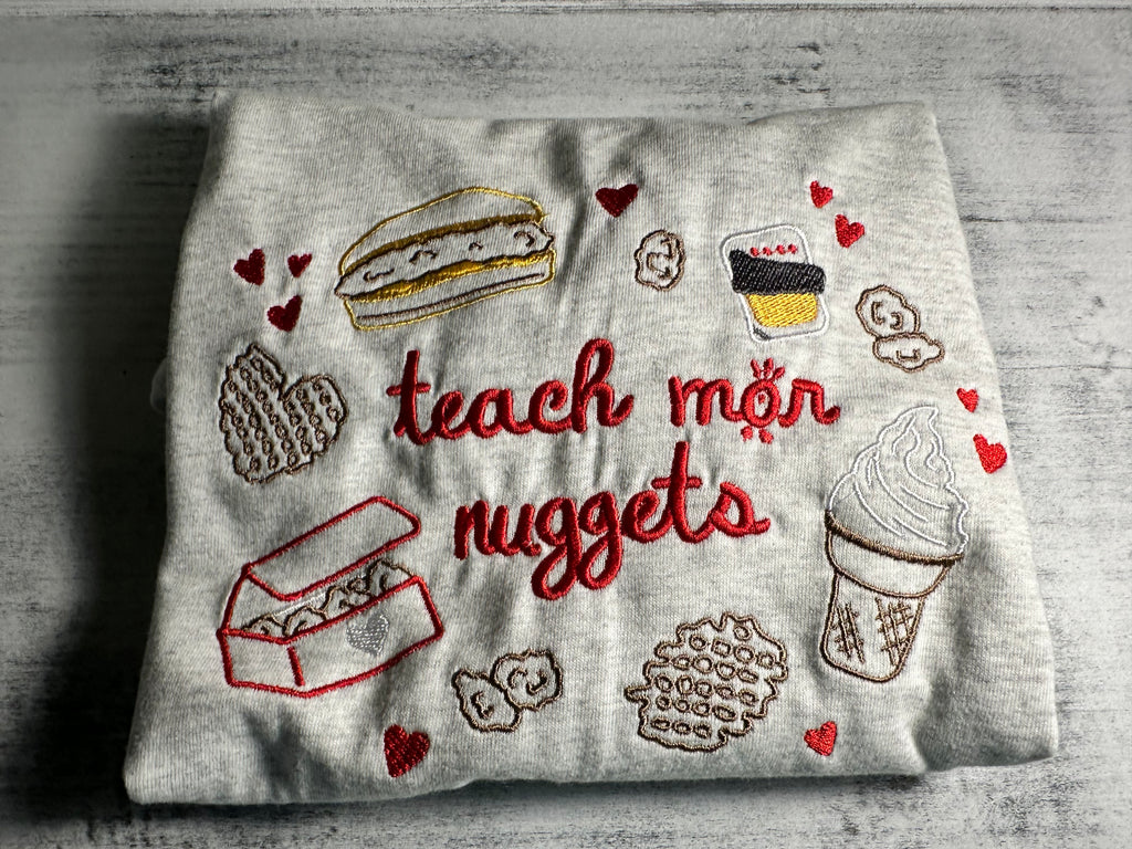 Teach Mor Nuggets Crewneck