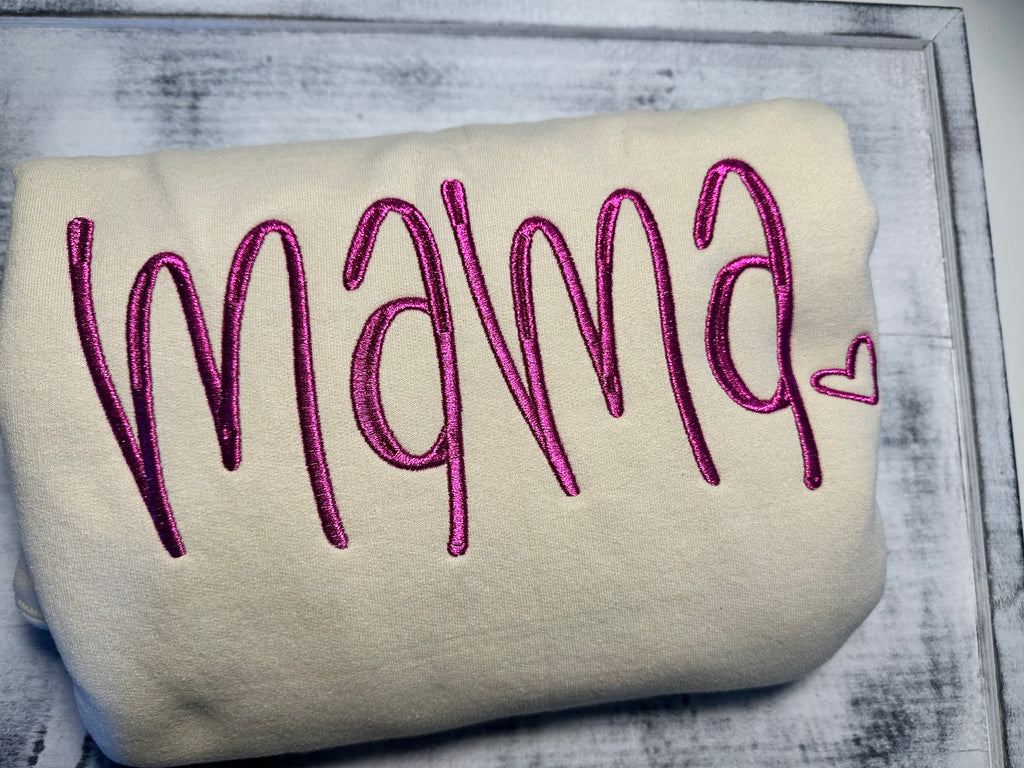Mama Heart Crewneck Sweatshirt
