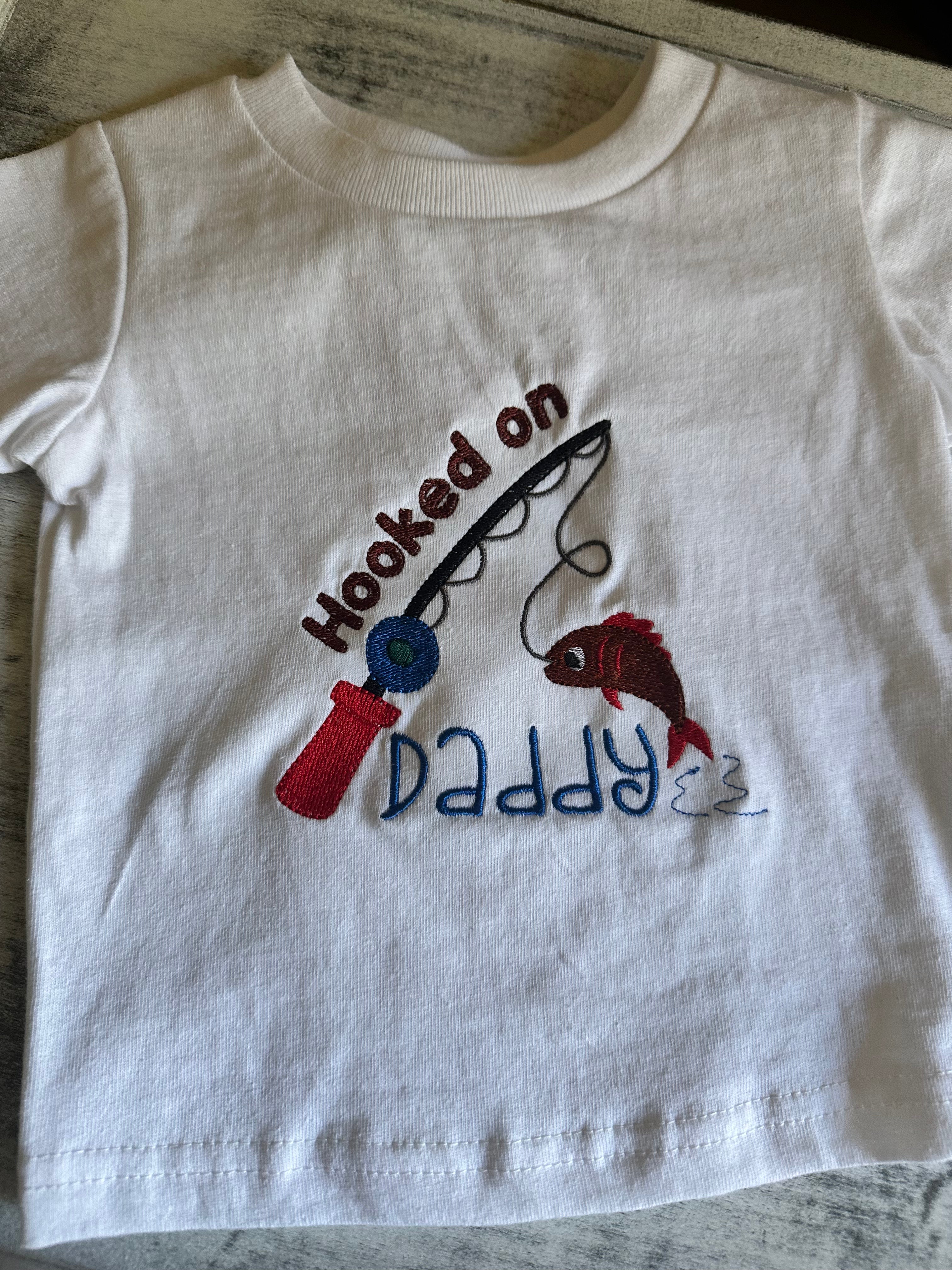 Hooked On Daddy Toddler T-shirt